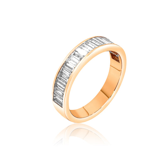 Half Baguetted Eternity Band