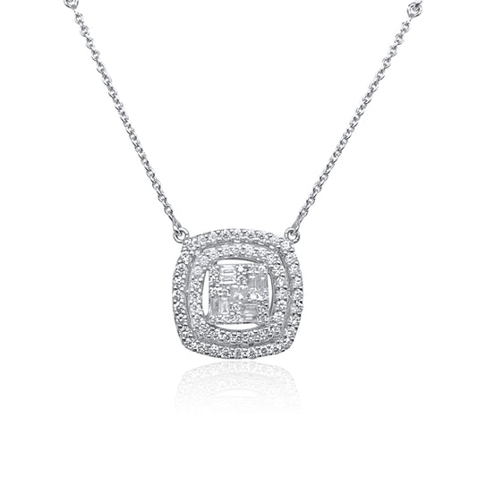 Invisible Diamond Necklace