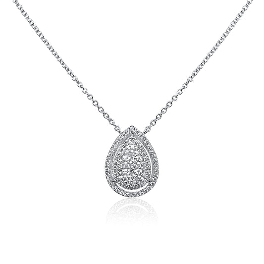 Invisible Drop Diamond Necklace