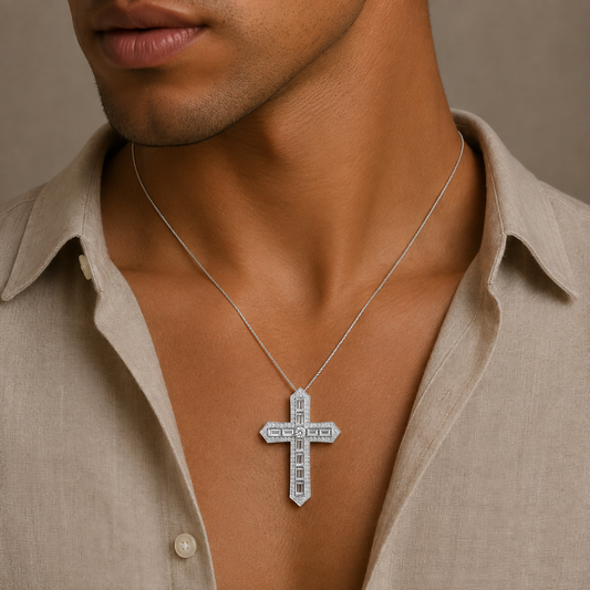 Baguette LG Diamond Pendant