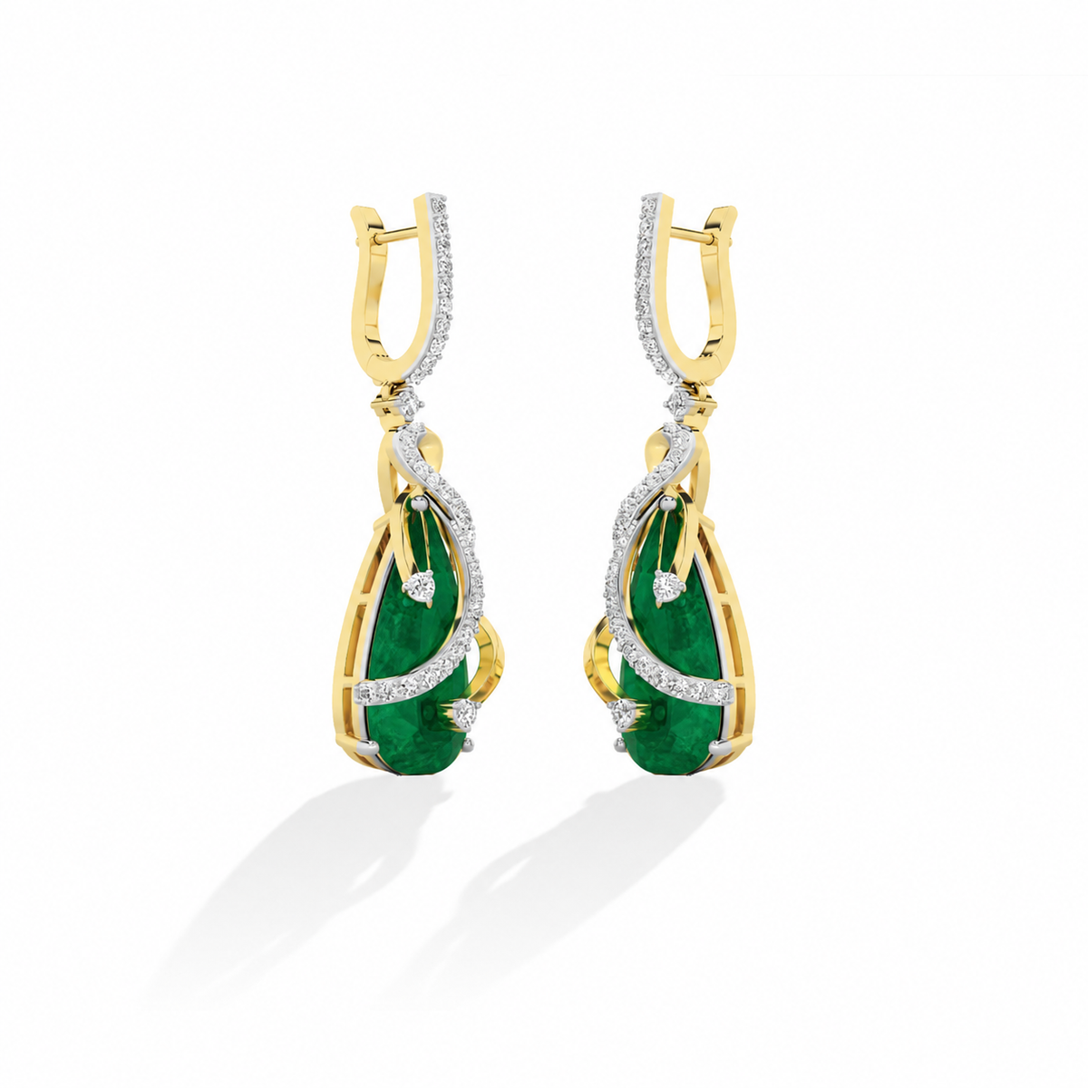 Round LG Diamond Earrings