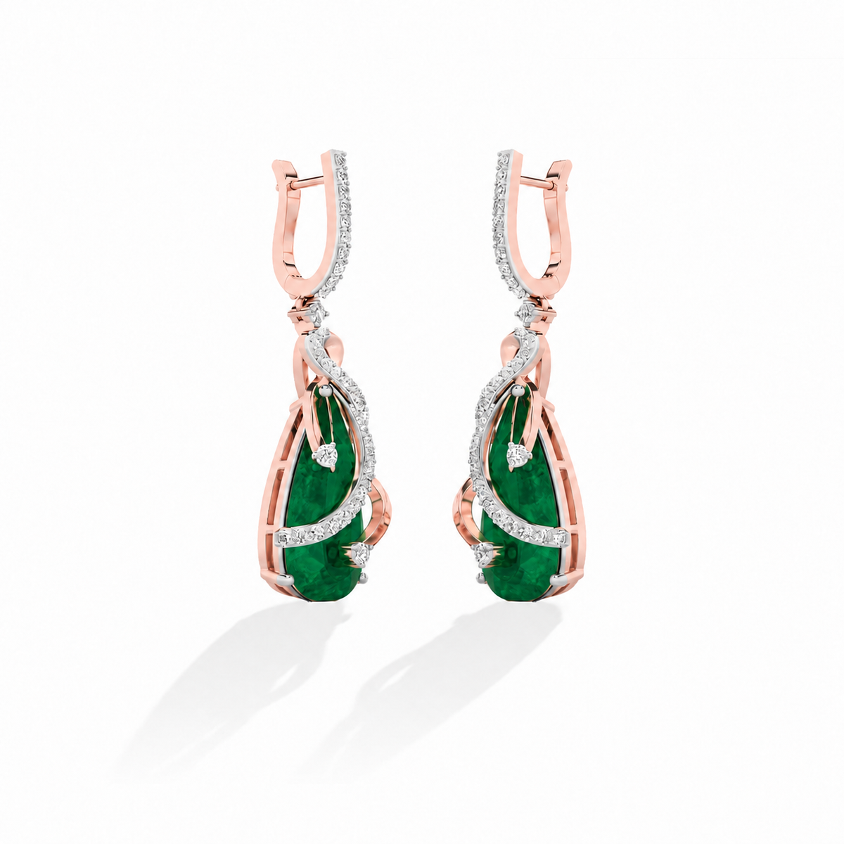Round LG Diamond Earrings