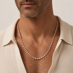 Round LG Diamond Necklace