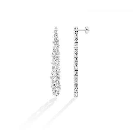 Round LG Diamond Earrings in Rose Gold - Binson Diamonds Antwerp