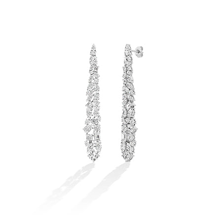 Round LG Diamond Earrings in Rose Gold - Binson Diamonds Antwerp