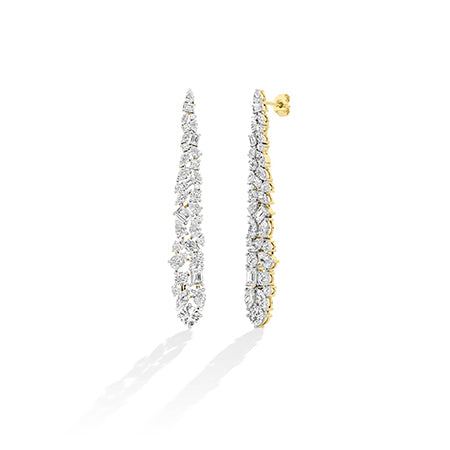 Round LG Diamond Earrings in Rose Gold - Binson Diamonds Antwerp