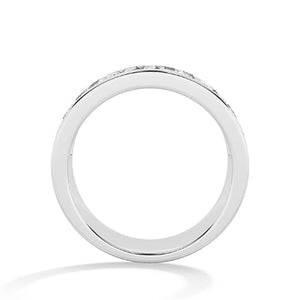 Baguette Lab-Grown Diamond Ring in 18K white gold, front view