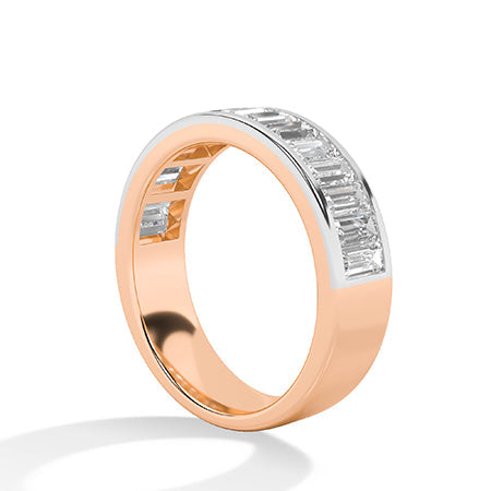 Baguette LG Diamond Ring in White Gold - Binson Diamonds Antwerp