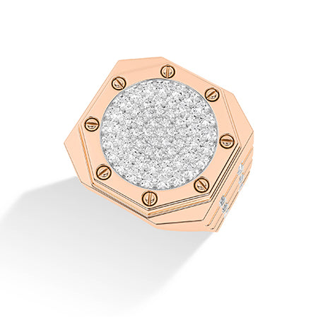 Baguette LG Diamond Ring in Yellow Gold - Binson Diamonds Antwerp