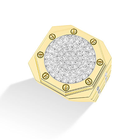 Baguette LG Diamond Ring in Yellow Gold - Binson Diamonds Antwerp