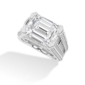 Round LG Diamond Ring in White Gold - Binson Diamonds Antwerp