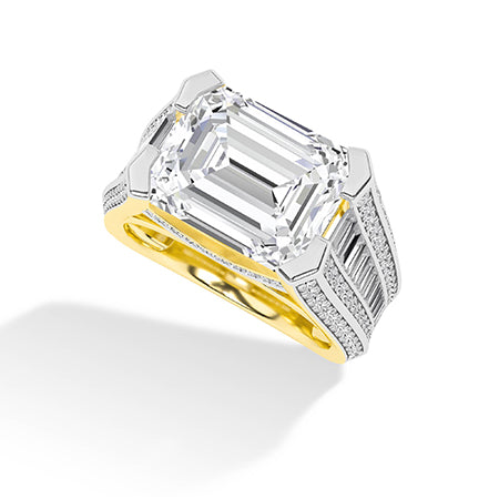 Round LG Diamond Ring in White Gold - Binson Diamonds Antwerp