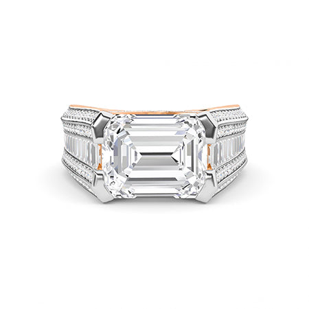 Round LG Diamond Ring in White Gold - Binson Diamonds Antwerp