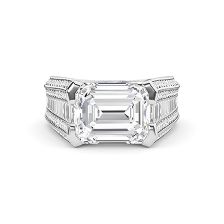 Round LG Diamond Ring in White Gold - Binson Diamonds Antwerp