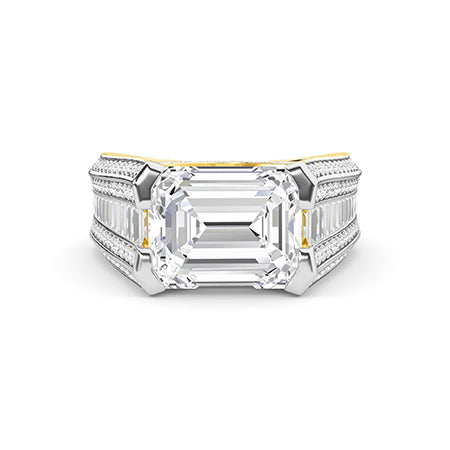 Round LG Diamond Ring in White Gold - Binson Diamonds Antwerp
