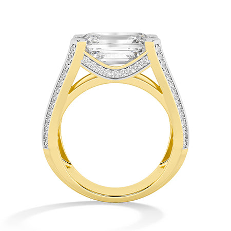 Round LG Diamond Ring in White Gold - Binson Diamonds Antwerp