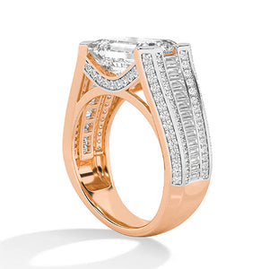 Round LG Diamond Ring in White Gold - Binson Diamonds Antwerp