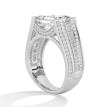 Round LG Diamond Ring in White Gold - Binson Diamonds Antwerp