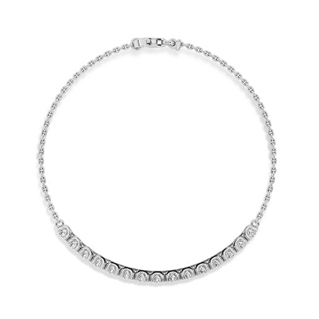 Round LG Diamond Bracelet in Yellow Gold - Binson Diamonds Antwerp