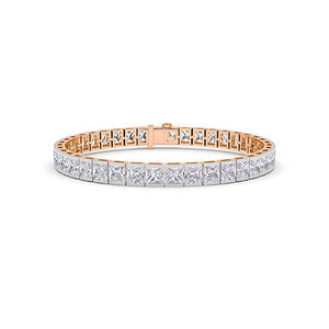 LG Diamond Bracelet in White Gold - Binson Diamonds Antwerp