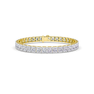LG Diamond Bracelet in White Gold - Binson Diamonds Antwerp