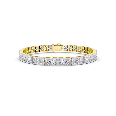 LG Diamond Bracelet in White Gold - Binson Diamonds Antwerp