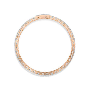 LG Diamond Bracelet in White Gold - Binson Diamonds Antwerp