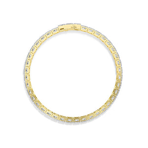 LG Diamond Bracelet in White Gold - Binson Diamonds Antwerp