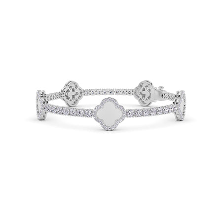 Round LG Diamond Bracelet in Rose Gold - Binson Diamonds Antwerp