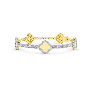 Round LG Diamond Bracelet in Rose Gold - Binson Diamonds Antwerp