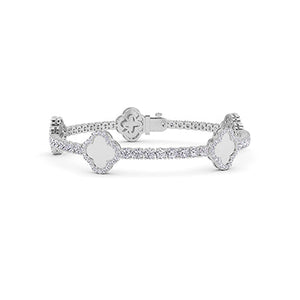 Round LG Diamond Bracelet in Rose Gold - Binson Diamonds Antwerp