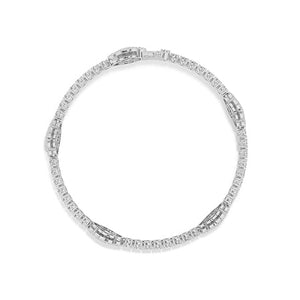 Round LG Diamond Bracelet in Rose Gold - Binson Diamonds Antwerp