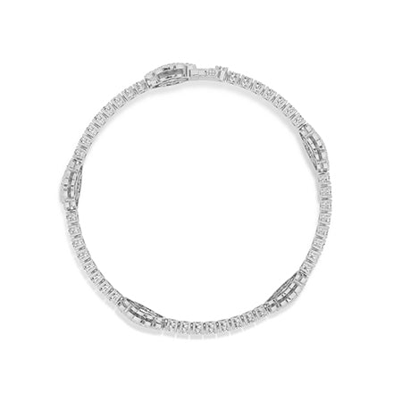 Round LG Diamond Bracelet in Rose Gold - Binson Diamonds Antwerp