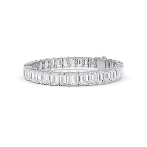 Emerald LG Diamond Bracelet in Yellow Gold - Binson Diamonds Antwerp