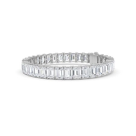 Emerald LG Diamond Bracelet in Yellow Gold - Binson Diamonds Antwerp