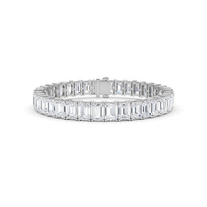 Emerald LG Diamond Bracelet in Yellow Gold - Binson Diamonds Antwerp