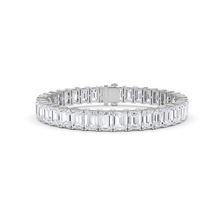 Emerald LG Diamond Bracelet in Yellow Gold - Binson Diamonds Antwerp