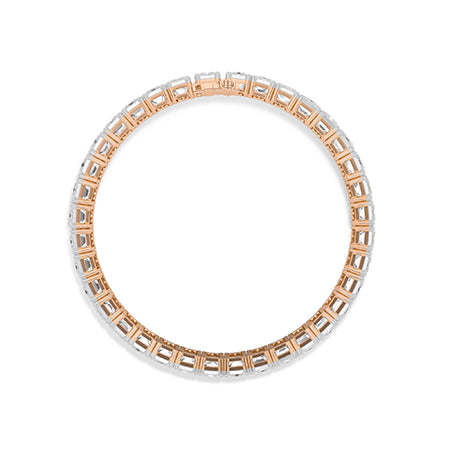 Emerald LG Diamond Bracelet in Yellow Gold - Binson Diamonds Antwerp