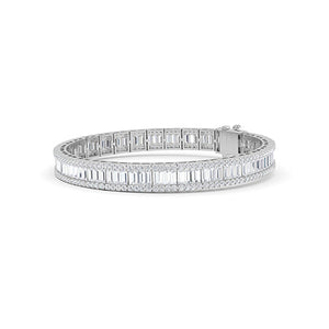 Baguette LG Diamond Bracelet in Yellow Gold - Binson Diamonds Antwerp