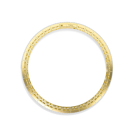 Baguette LG Diamond Bracelet in White Gold - Binson Diamonds Antwerp