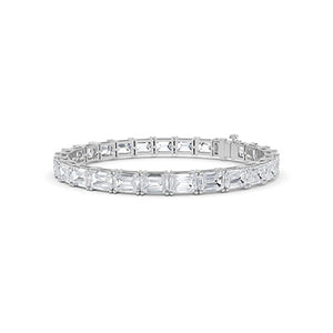 Emerald LG Diamond Bracelet in Rose Gold - Binson Diamonds Antwerp