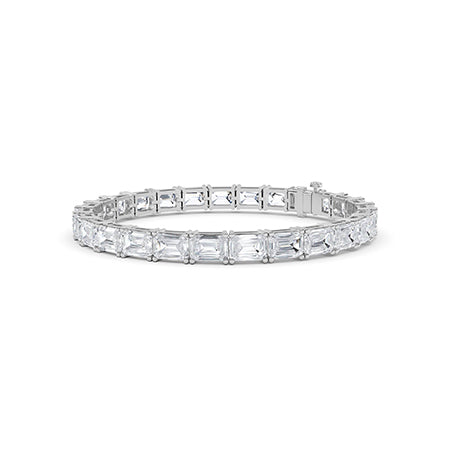 Emerald LG Diamond Bracelet in Rose Gold - Binson Diamonds Antwerp
