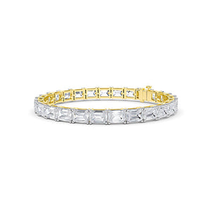 Emerald LG Diamond Bracelet in Rose Gold - Binson Diamonds Antwerp