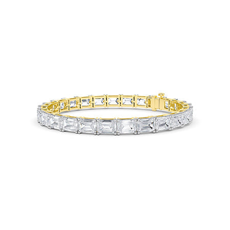 Emerald LG Diamond Bracelet in Rose Gold - Binson Diamonds Antwerp