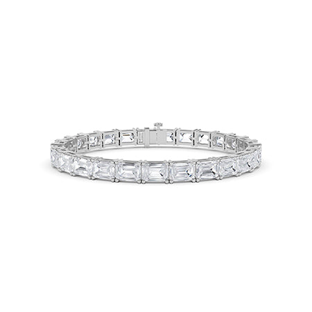 Emerald LG Diamond Bracelet in Rose Gold - Binson Diamonds Antwerp