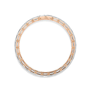 Emerald LG Diamond Bracelet in Rose Gold - Binson Diamonds Antwerp