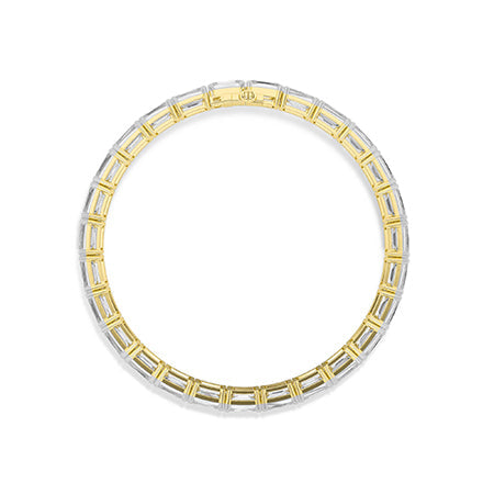 Emerald LG Diamond Bracelet in Rose Gold - Binson Diamonds Antwerp