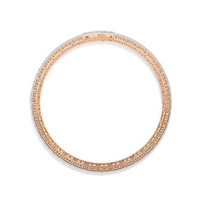 Princess Lab-Grown Diamond Bracelet in 18K rose gold, top view