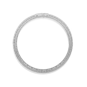 Princess Lab-Grown Diamond Bracelet in 18K white gold, top view