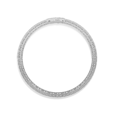 Princess LG Diamond Bracelet in Yellow Gold - Binson Diamonds Antwerp
